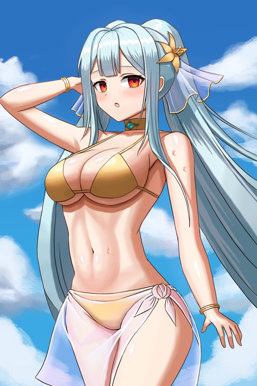 bikini enter_(artist) epic7 roana_(epic7) see_through swimsuits