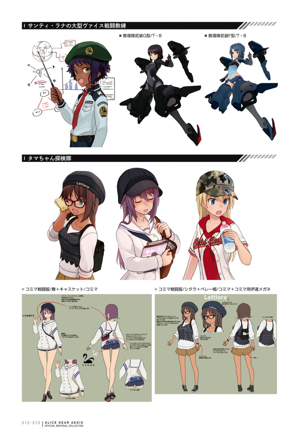 alice_gear_aegis kaneshiya_shitara niiya_serina nikotama_mai shanti_rana takanashi_rei virginia_glynnberets