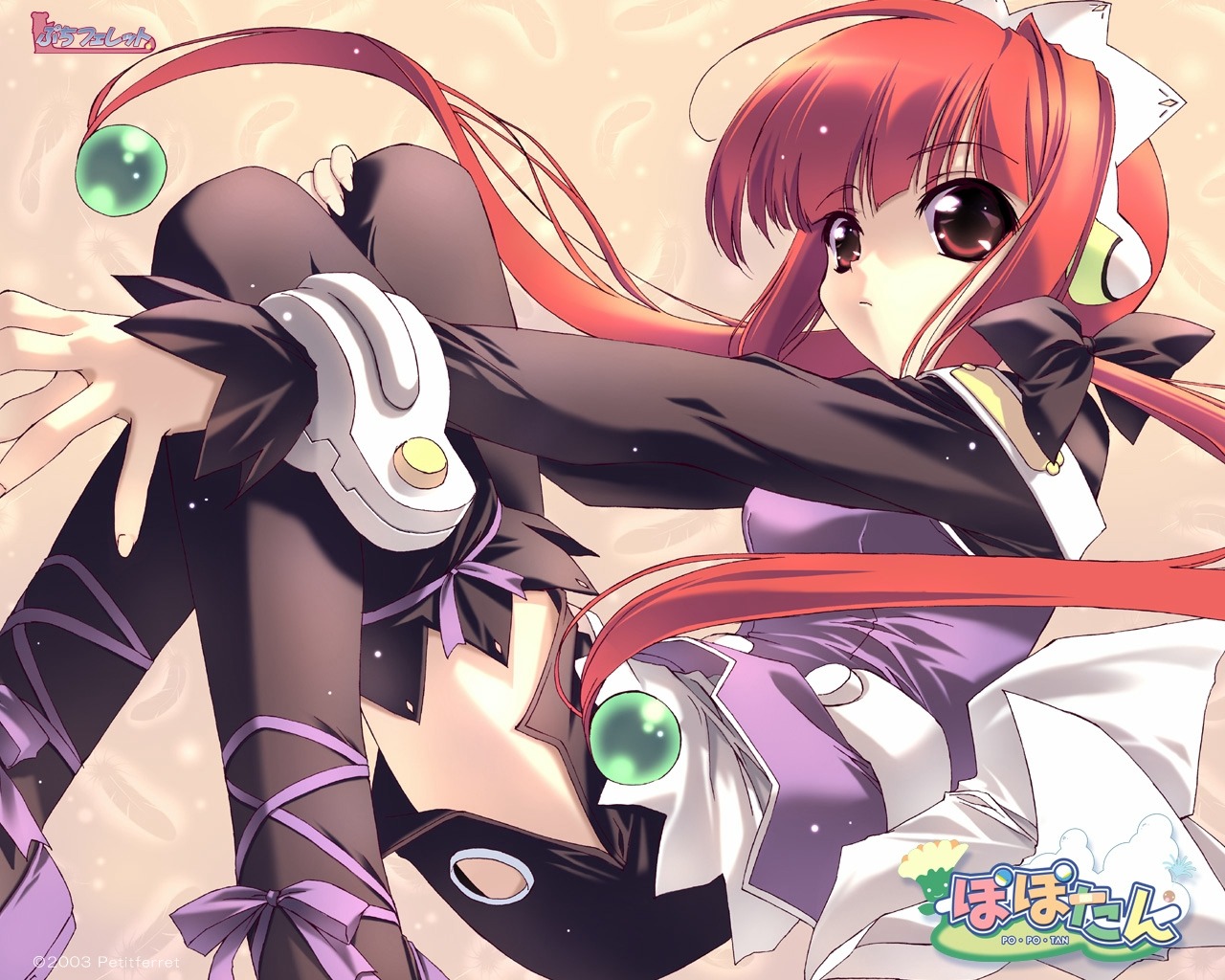 mea popotan shintarou thighhighs wallpaper