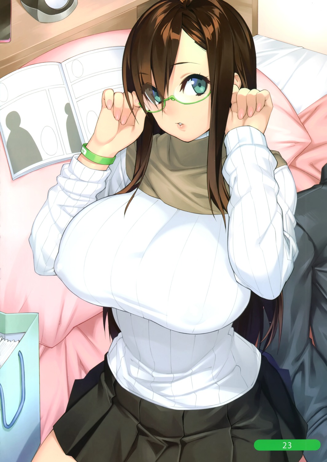 23 erect_nipples megane sweater