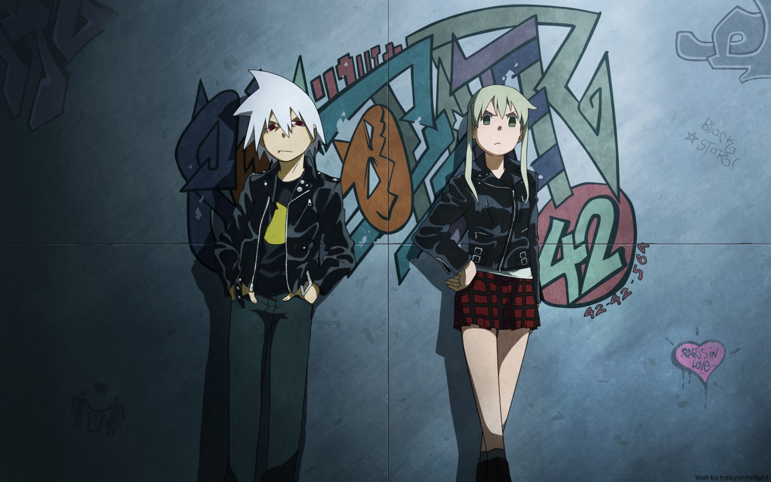 maka_albarn soul_eater soul_eater_(character) wallpaper watermark