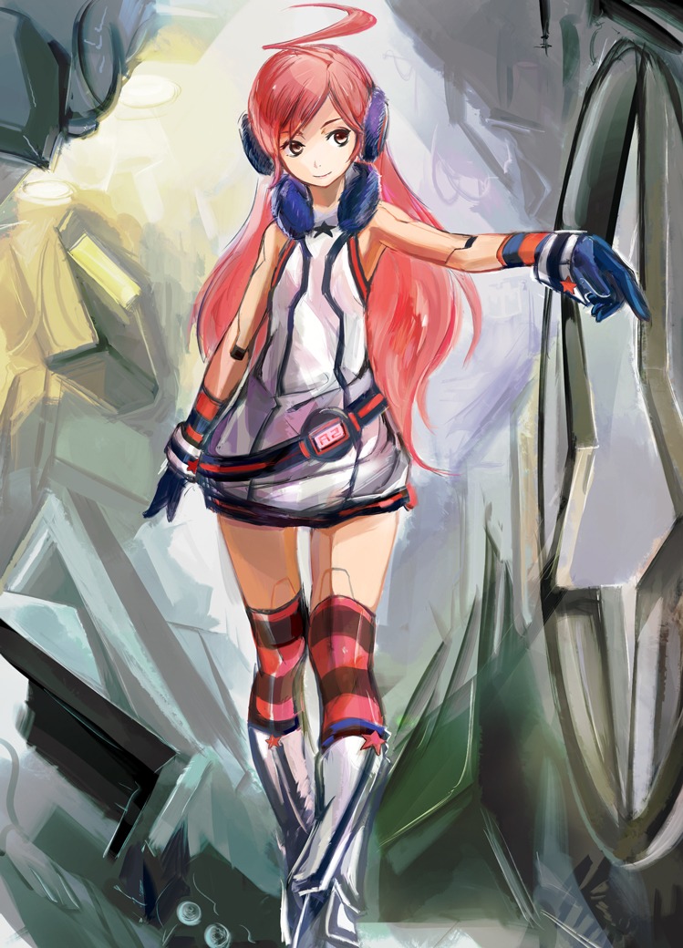 conjaku miki_(vocaloid) thighhighs vocaloid