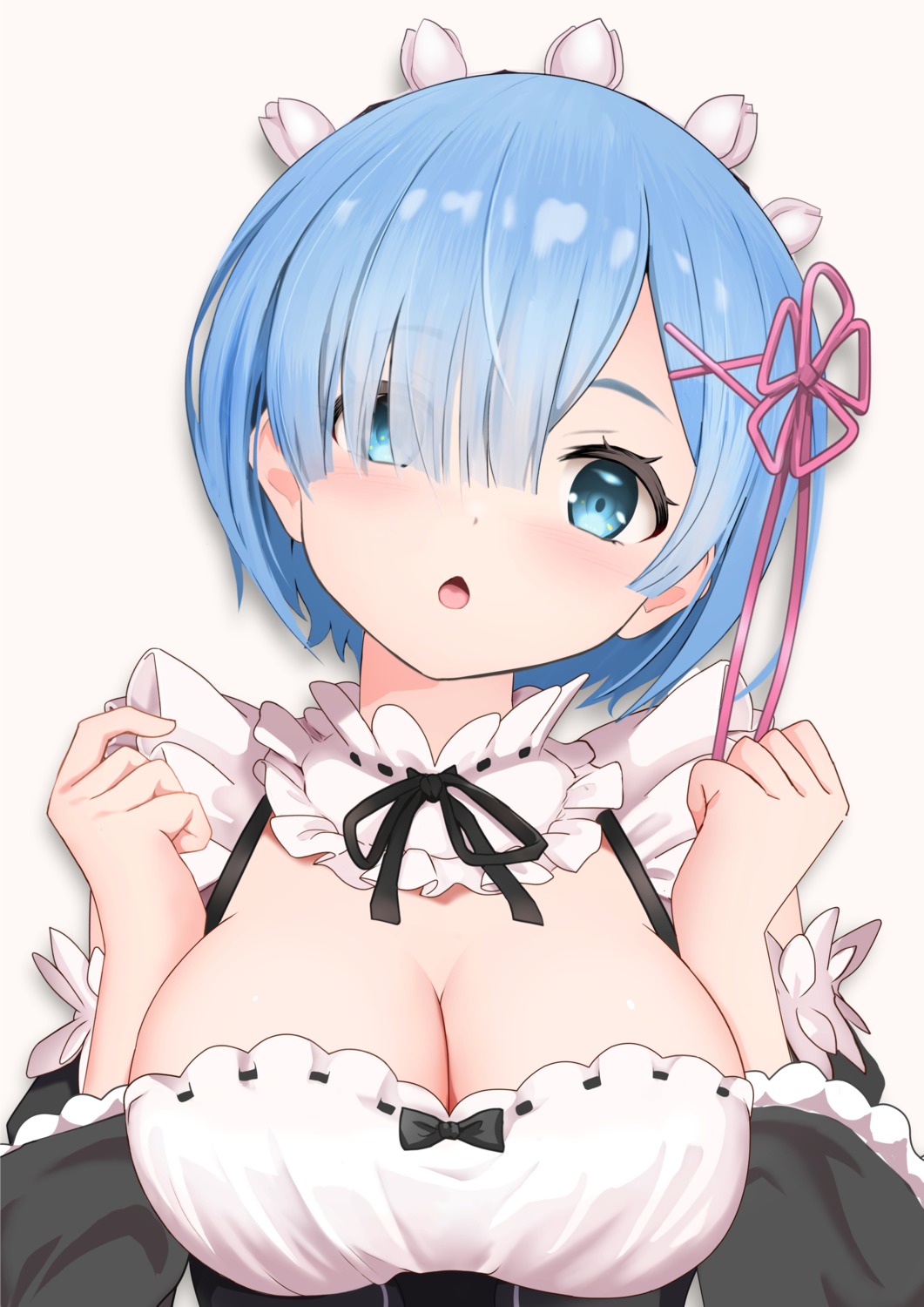 gibun_(sozoshu) maid no_bra re_zero_kara_hajimeru_isekai_seikatsu rem_(re_zero)