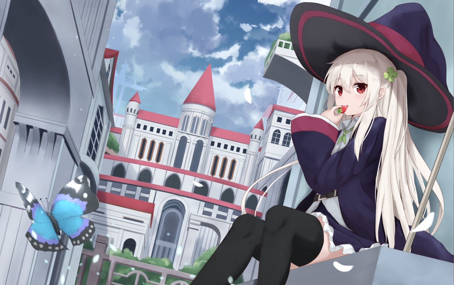 landscape thighhighs touhourh witch