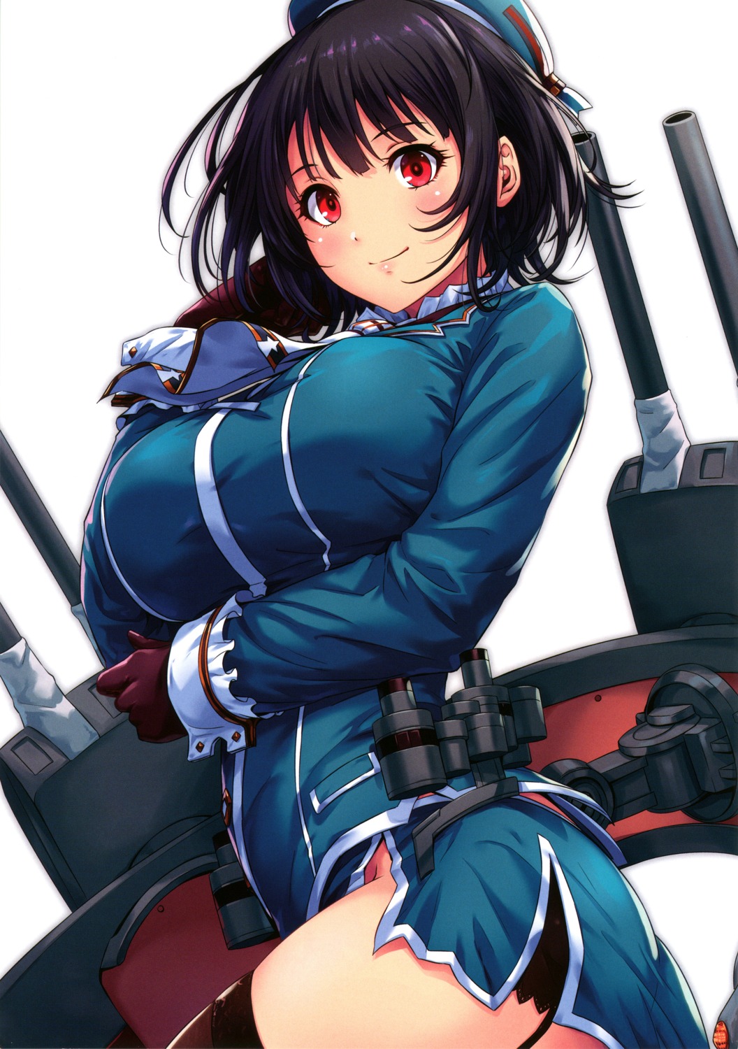 kantai_collection sakiyamama screening stockings takao_(kancolle) thighhighs uniform