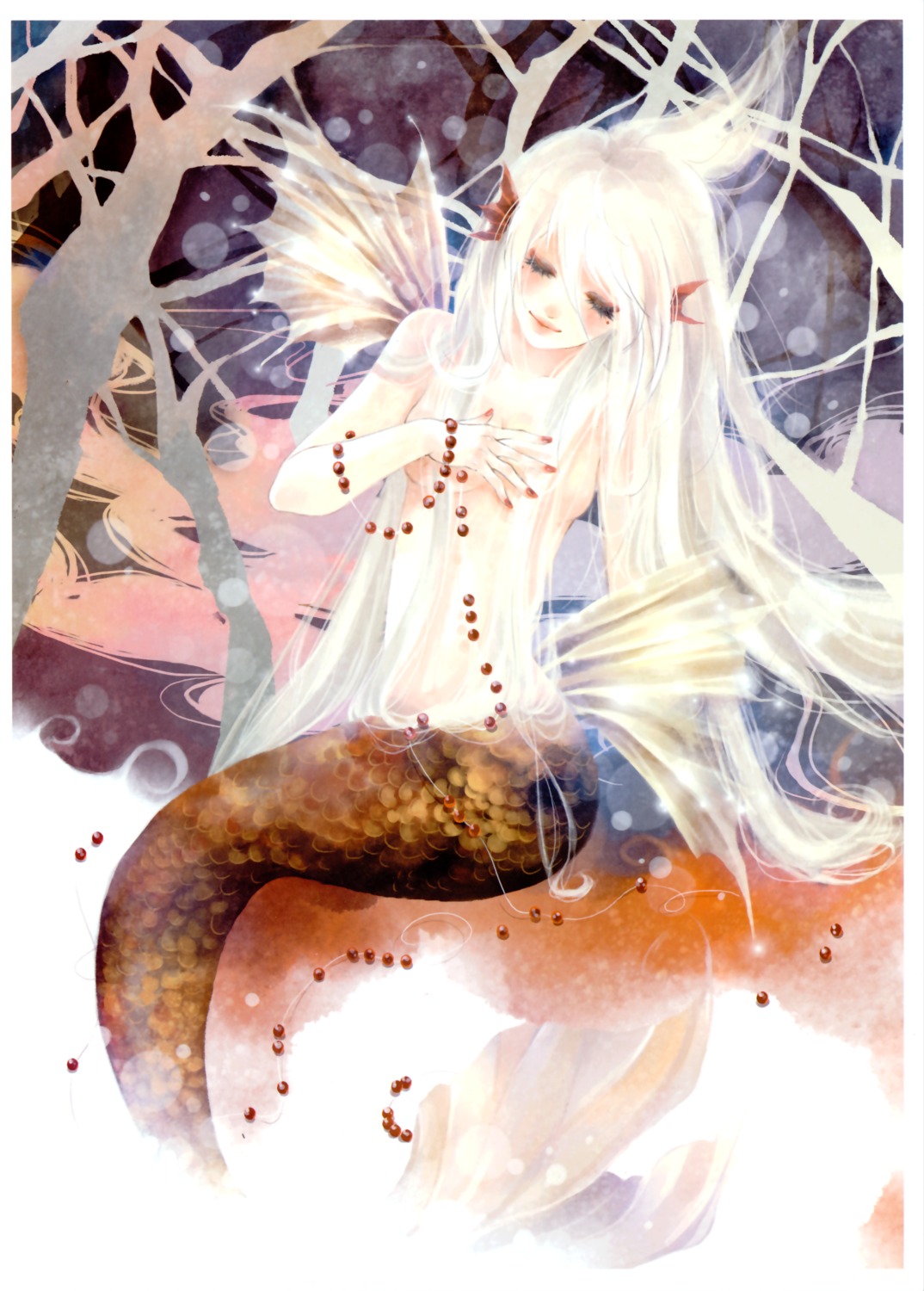 ala mermaid monster_girl see_through t.p.g