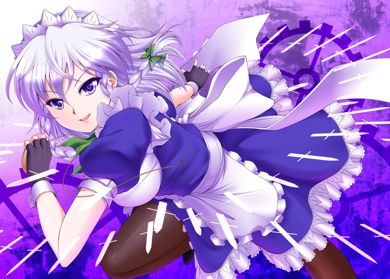 genjuu_rou izayoi_sakuya pantyhose touhou