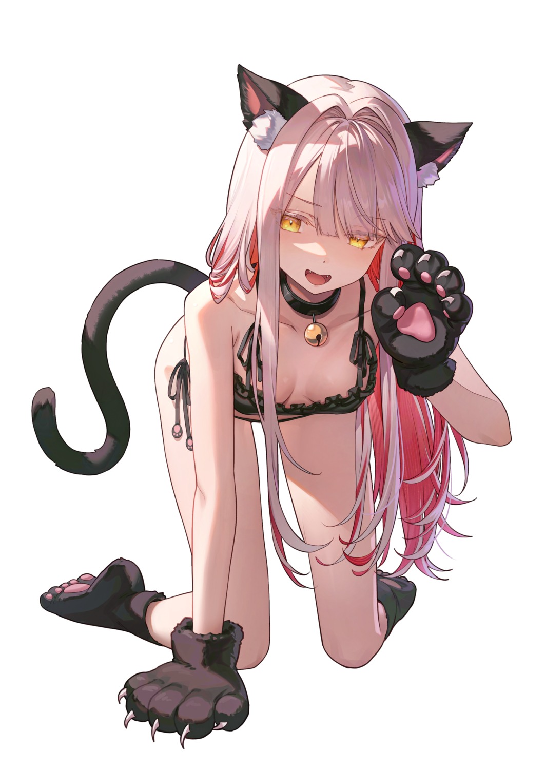 animal_ears bra leon_v loli nekomimi pantsu string_panties tail