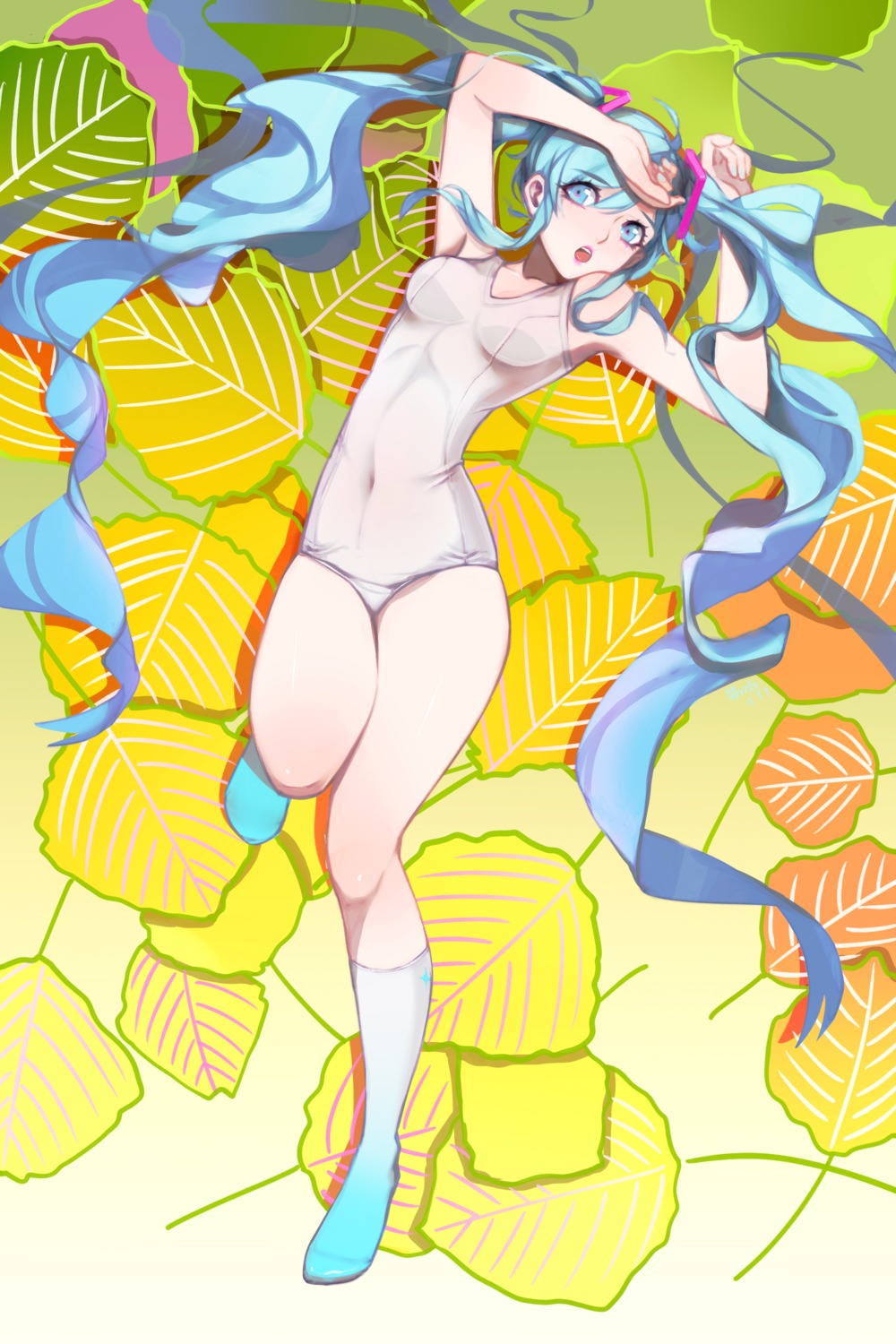 hatsune_miku maorzshu school_swimsuit swimsuits vocaloid