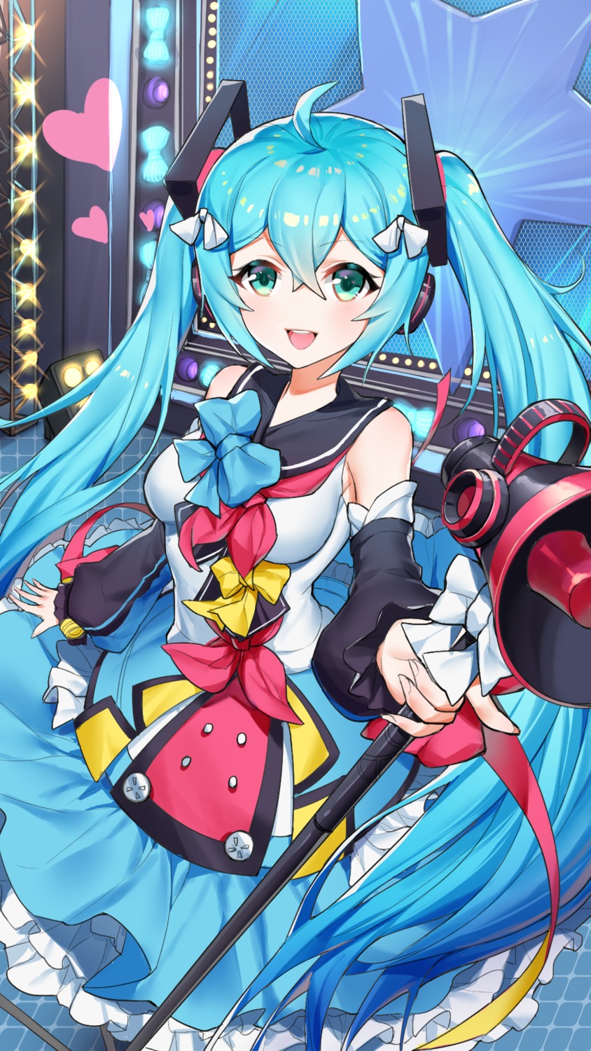 boku_koyuki_mx hatsune_miku headphones magical_mirai vocaloid