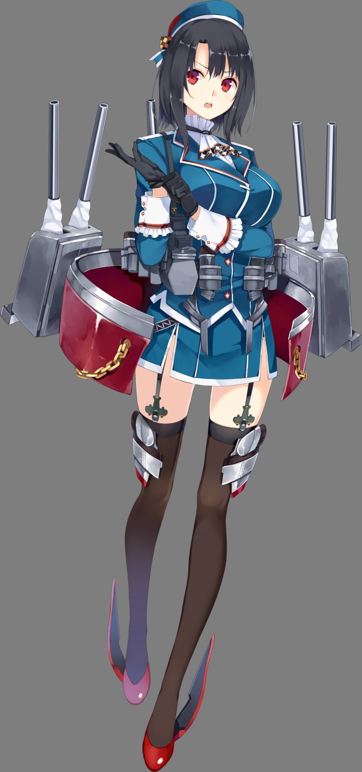 hao_(patinnko) kantai_collection stockings takao_(kancolle) thighhighs transparent_png uniform