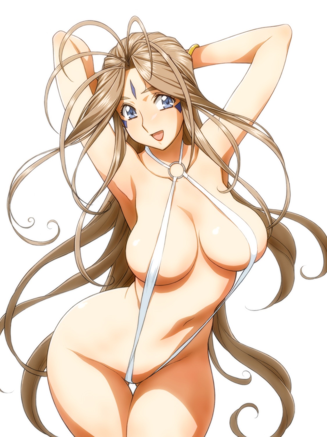 ah_my_goddess belldandy joy_division konkitto sling_bikini swimsuits