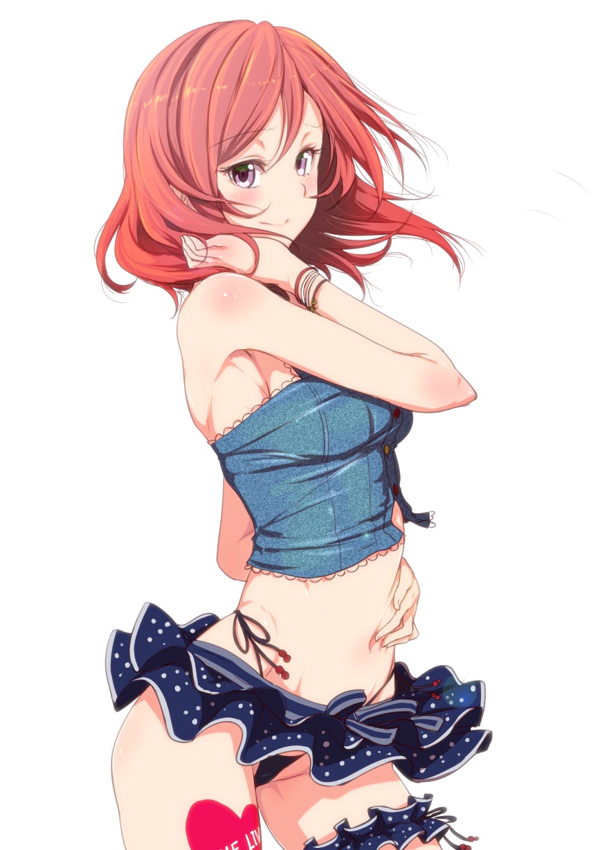 clearite garter love_live! nishikino_maki pantsu string_panties thong