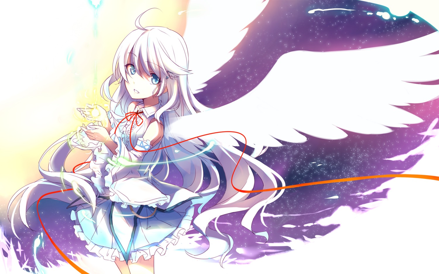 dress hika_(cross-angel) kuuki_shoujo the_personification_of_atmosphere wallpaper wings