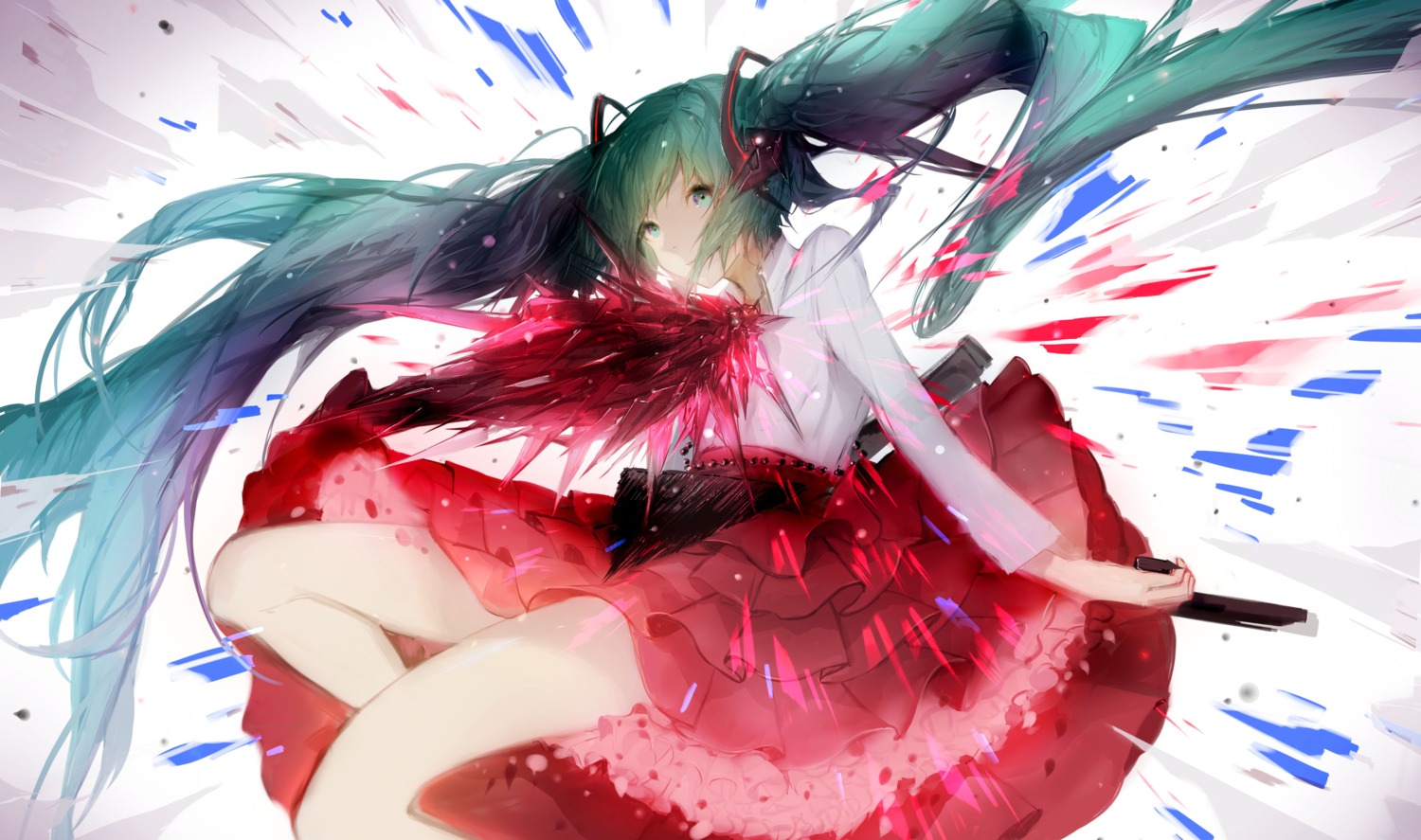 gun hatsune_miku sa'yuki vocaloid