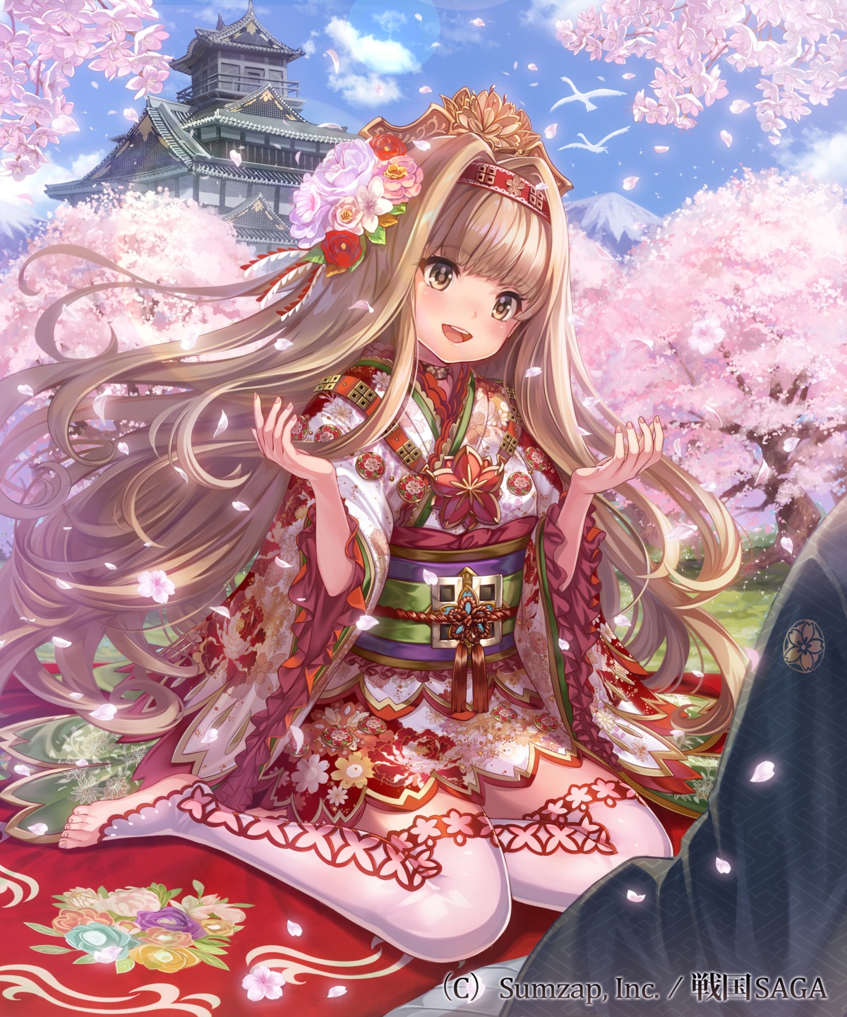 japanese_clothes pondel sengoku_saga thighhighs