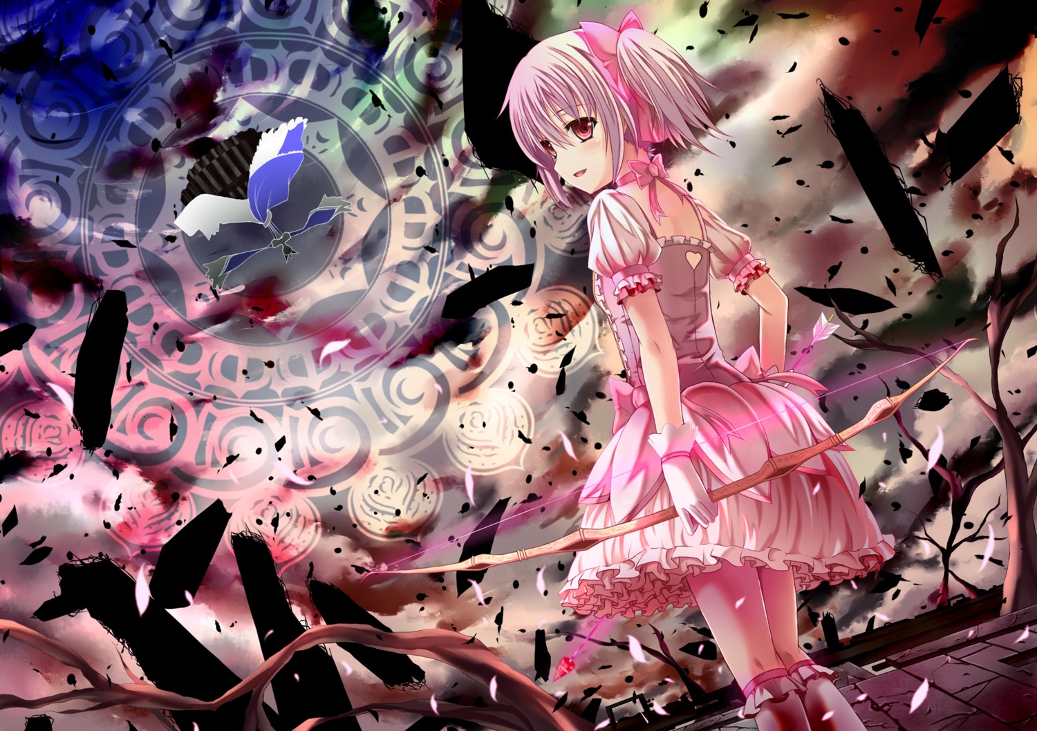 dress kaname_madoka puella_magi_madoka_magica walpurgis_no_yoru yuuri_(asterisk)