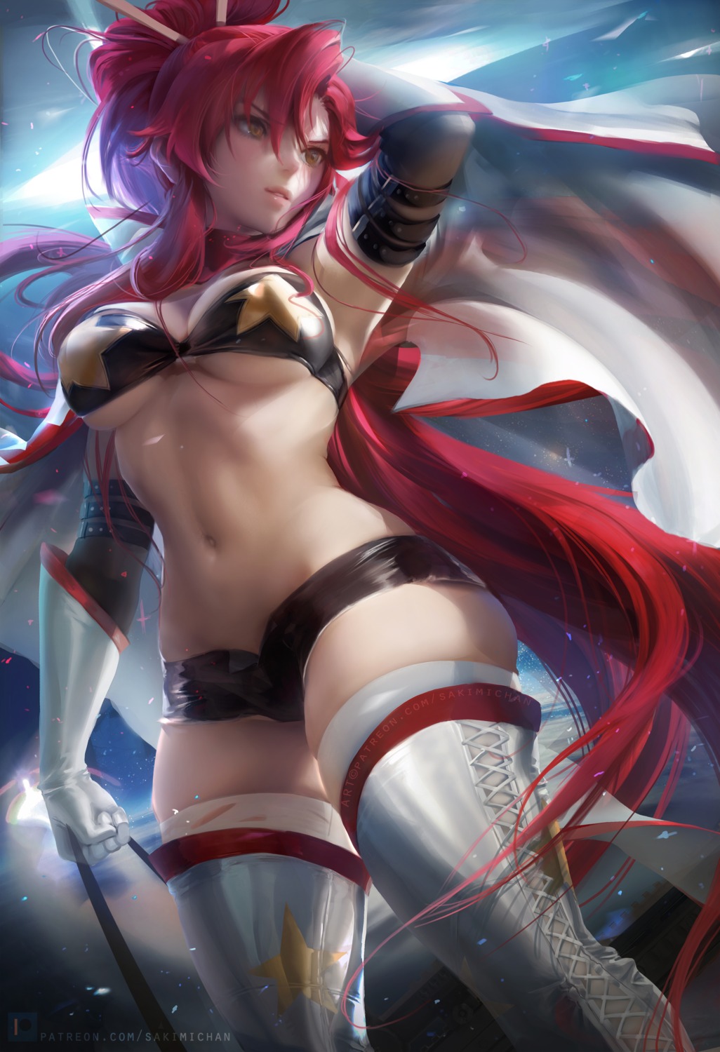 bikini_top cleavage sakimichan swimsuits tengen_toppa_gurren_lagann underboob yoko