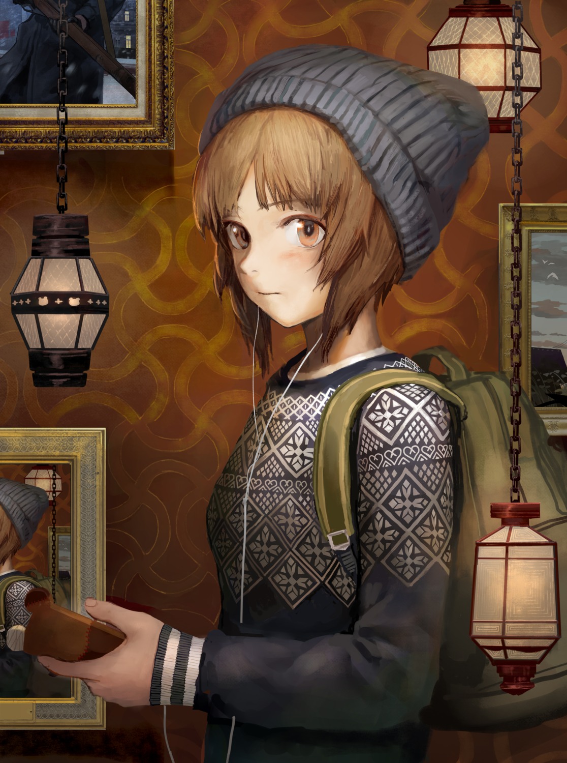 girls_und_panzer nishizumi_miho sweater tomiya7112