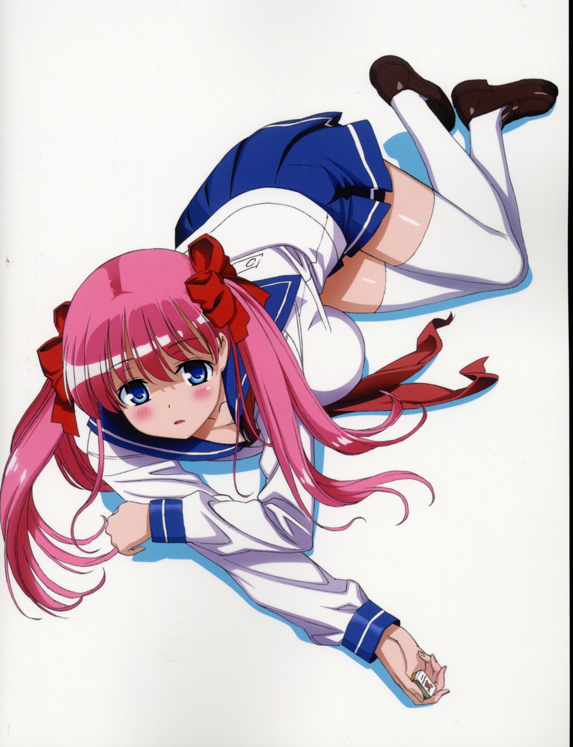 haramura_nodoka saki sasaki_masakatsu scanning_dust seifuku thighhighs