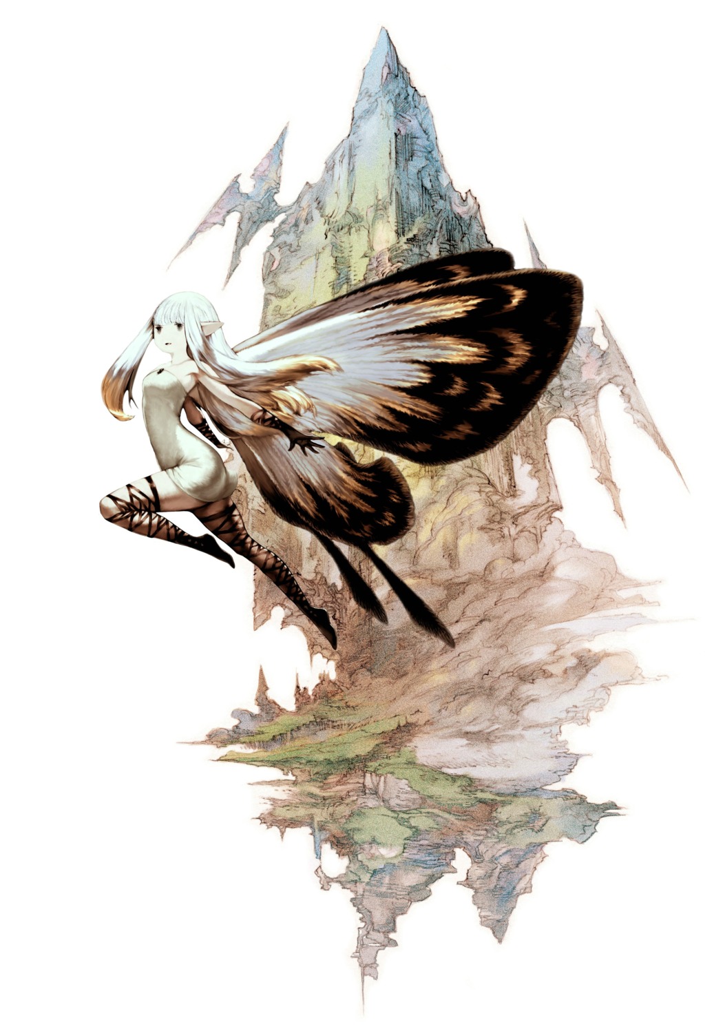 ass bravely_default fairy square_enix tagme thighhighs wings