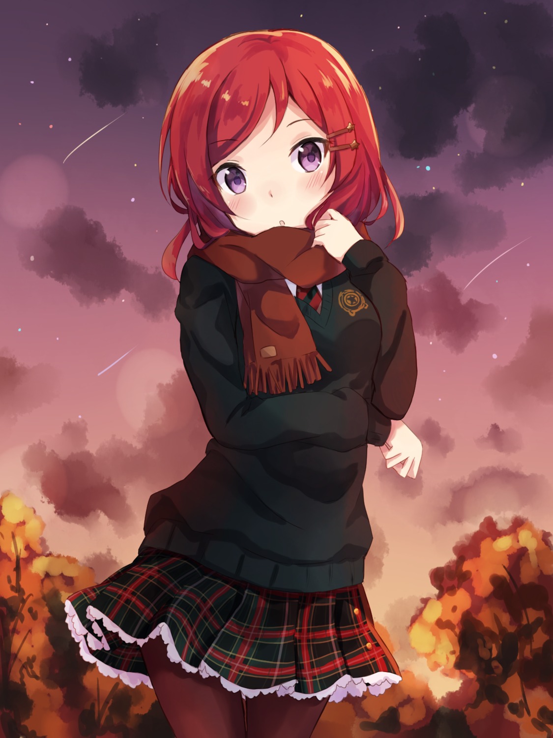 love_live! nishikino_maki nonono pantyhose seifuku