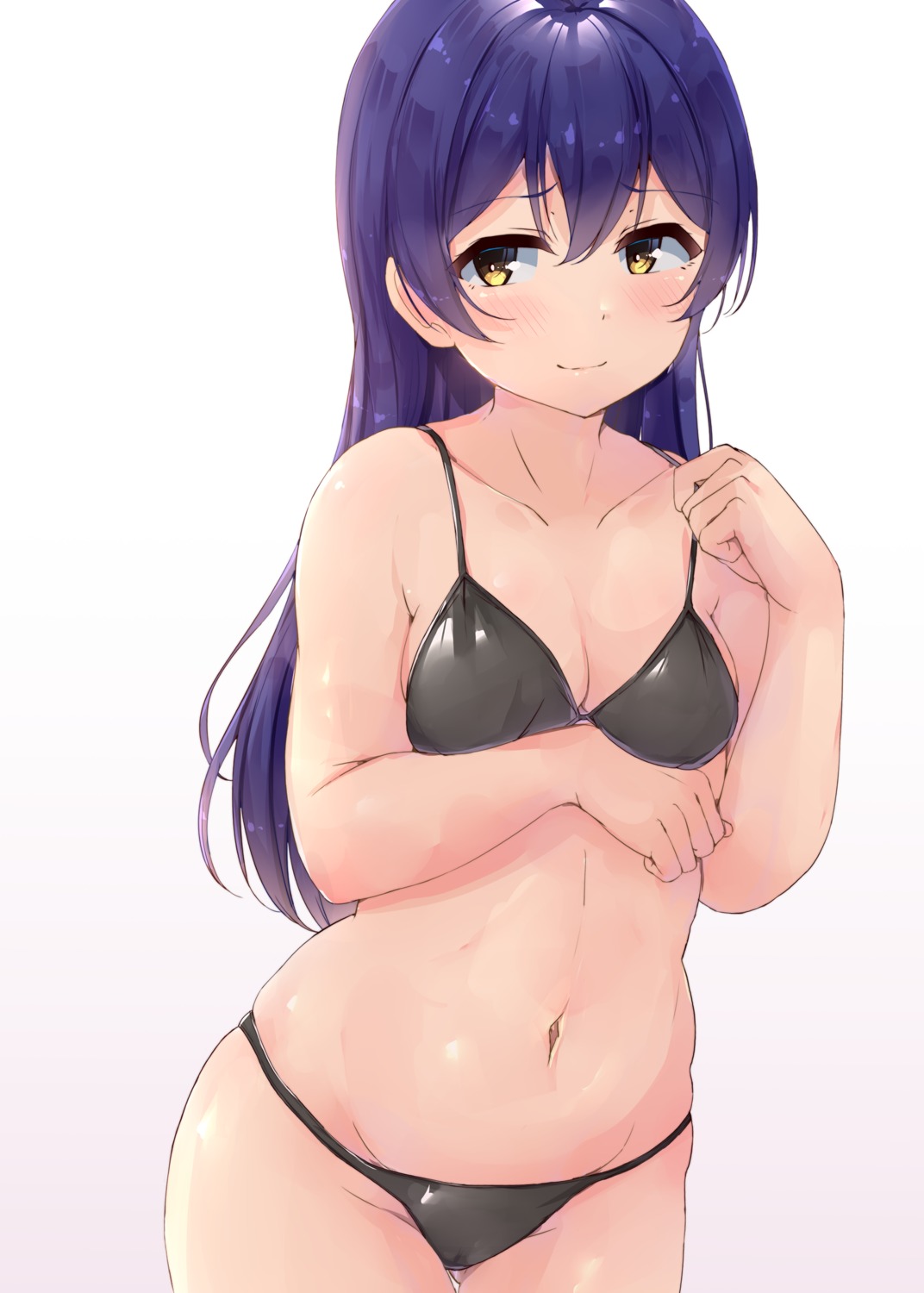 bikini breast_hold cameltoe cleavage love_live! shinonon_(iso_shino) sonoda_umi swimsuits