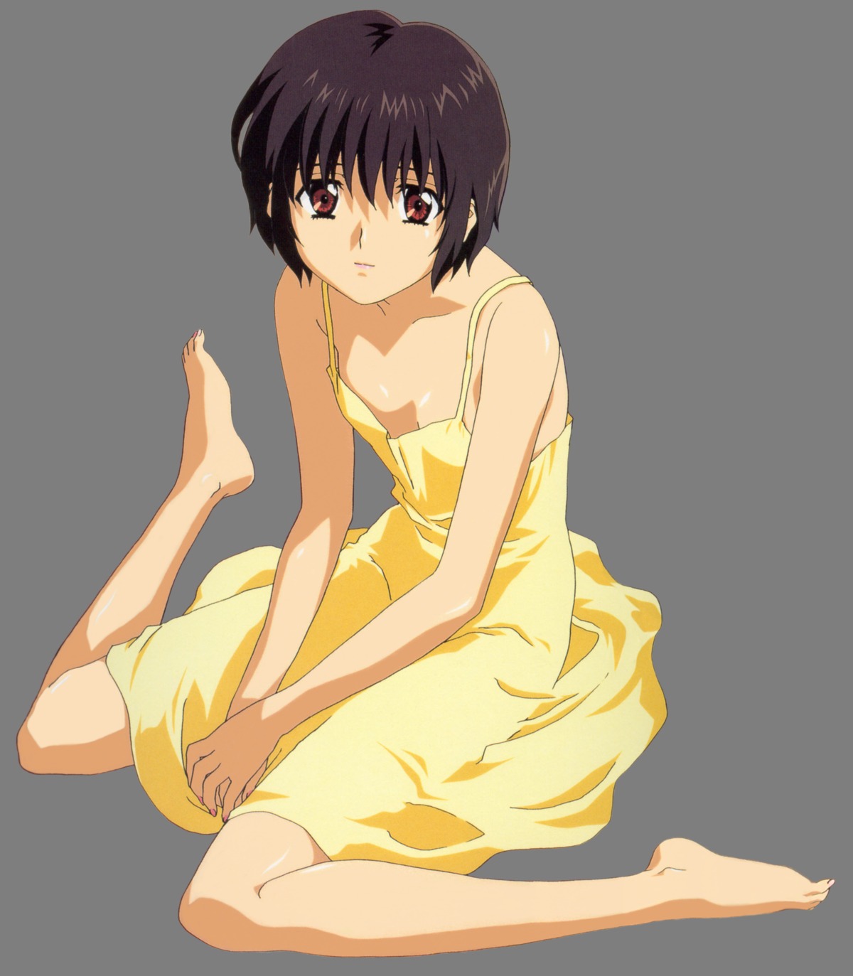 dress no_bra noir screening summer_dress transparent_png yuumura_kirika