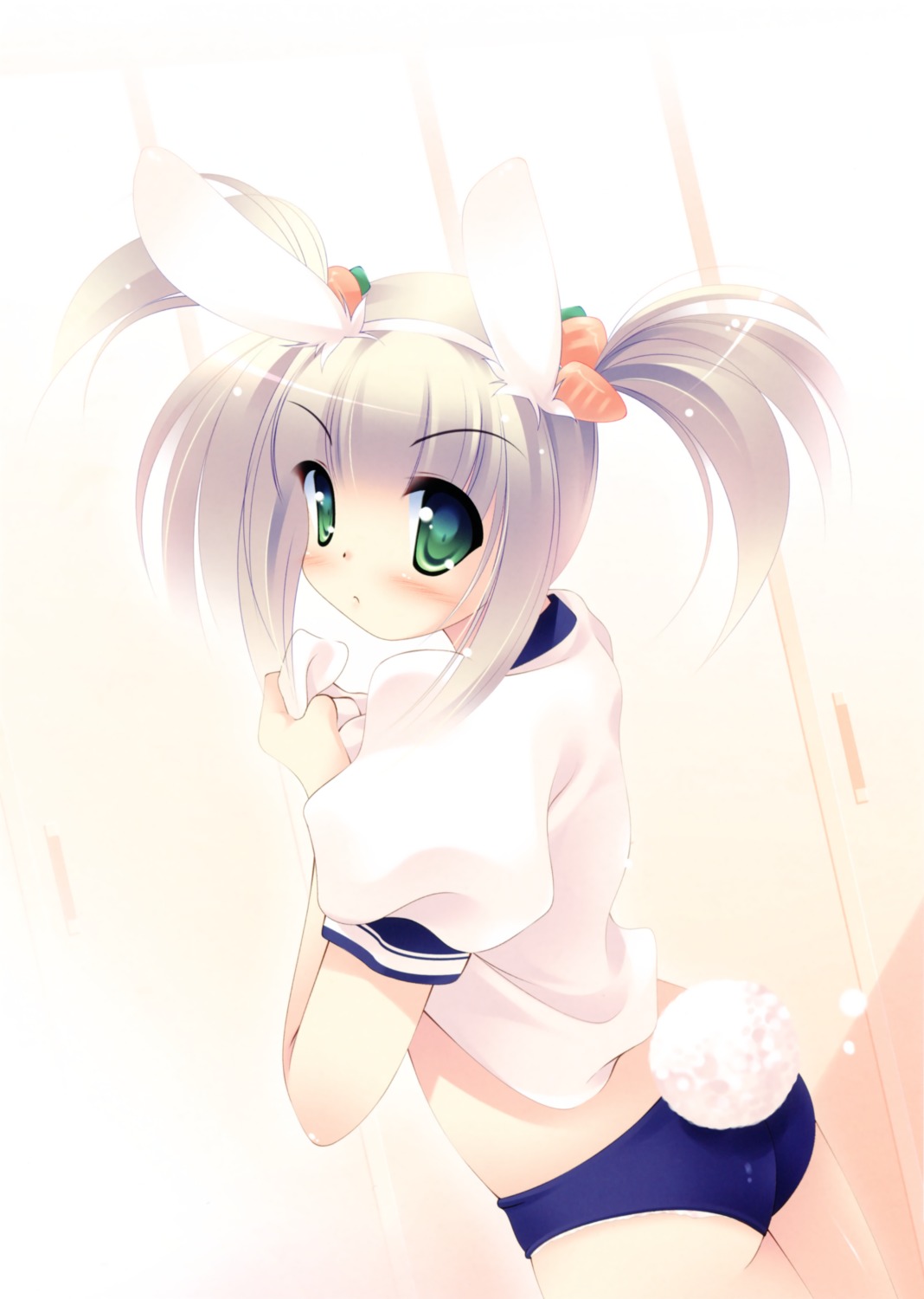 animal_ears bunny_ears gym_uniform inuneko matatapi