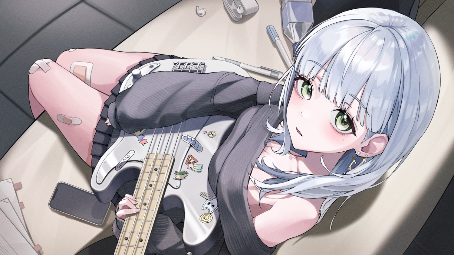 bandaid guitar myao00 sweater wallpaper