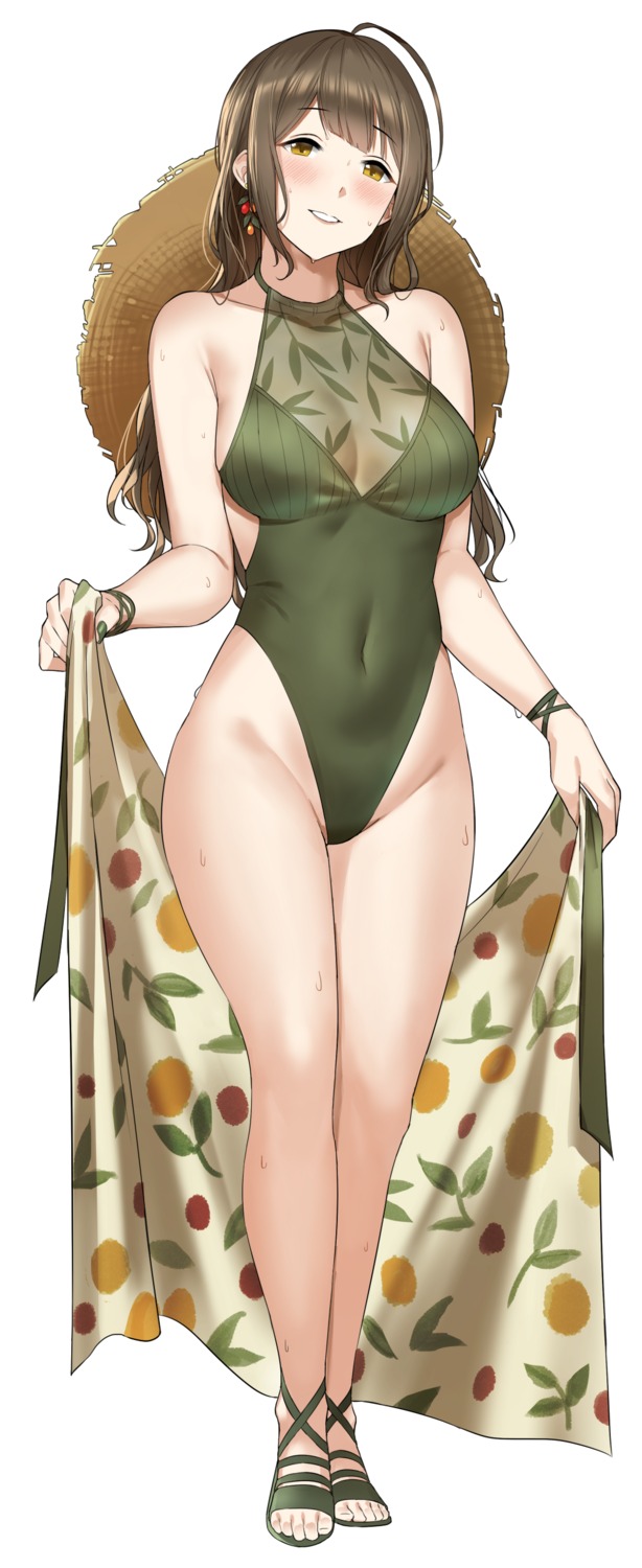 kuwayama_chiyuki makarony see_through swimsuits the_idolm@ster the_idolm@ster_shiny_colors