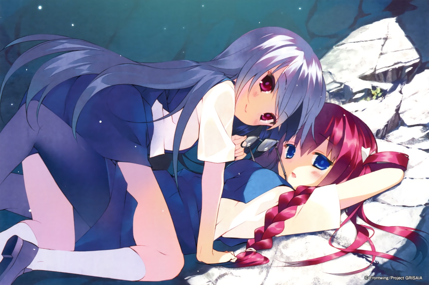 arikawa_satoru endcard grisaia grisaia_no_kajitsu kazami_kazuki megane pantyhose seifuku suou_amane