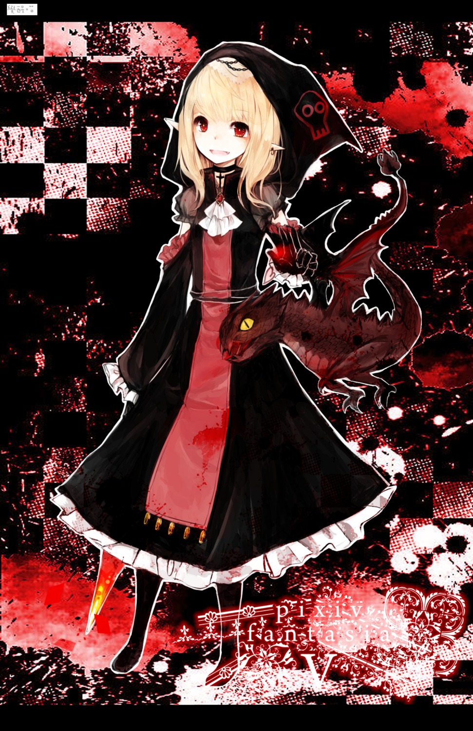 blood devil gothic_lolita juexing_(moemoe3345) lolita_fashion monster pixiv_fantasia_v