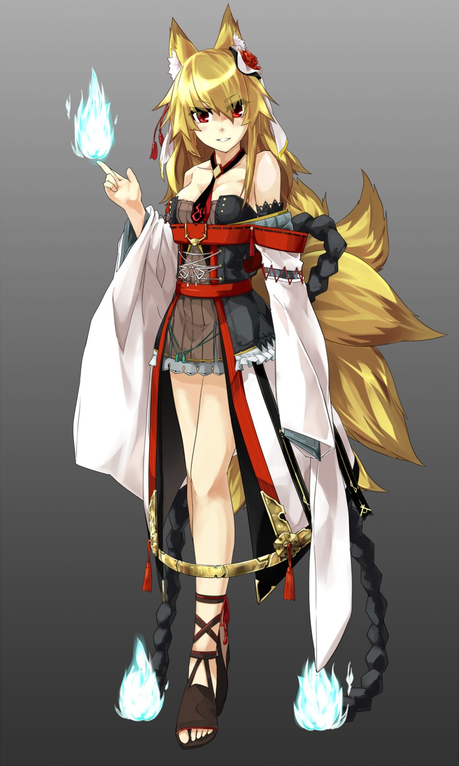 animal_ears kitsune tail takanashi_kei_(hitsujikan)