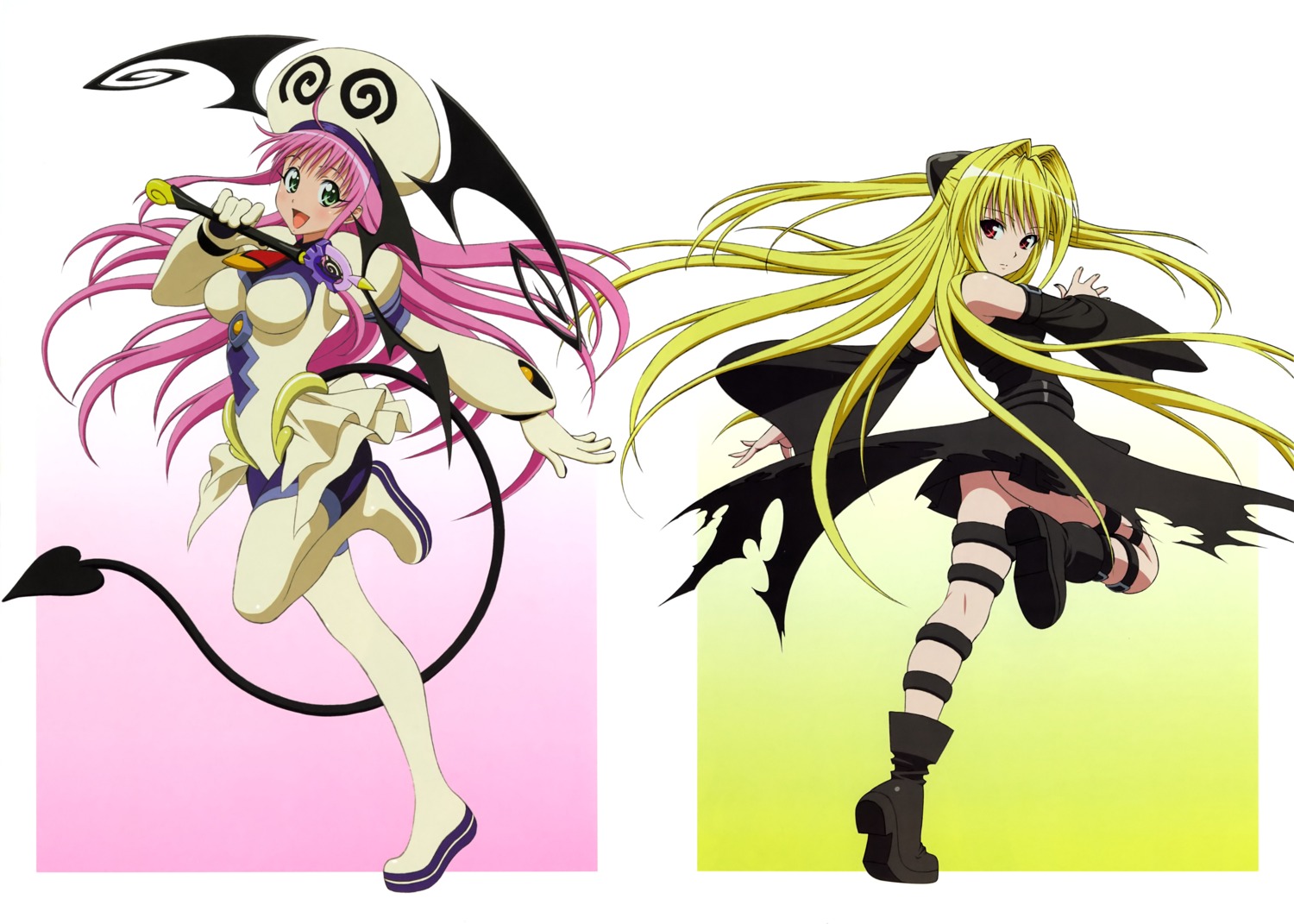 garter golden_darkness lala_satalin_deviluke skirt_lift tail to_love_ru