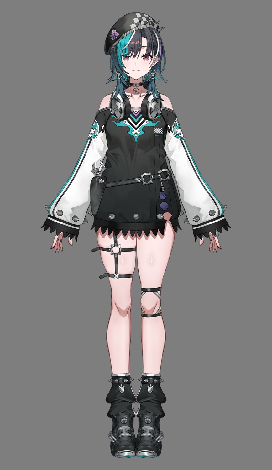 garter headphones hololive hololive_dev_is rindo_chihaya toridamono transparent_png