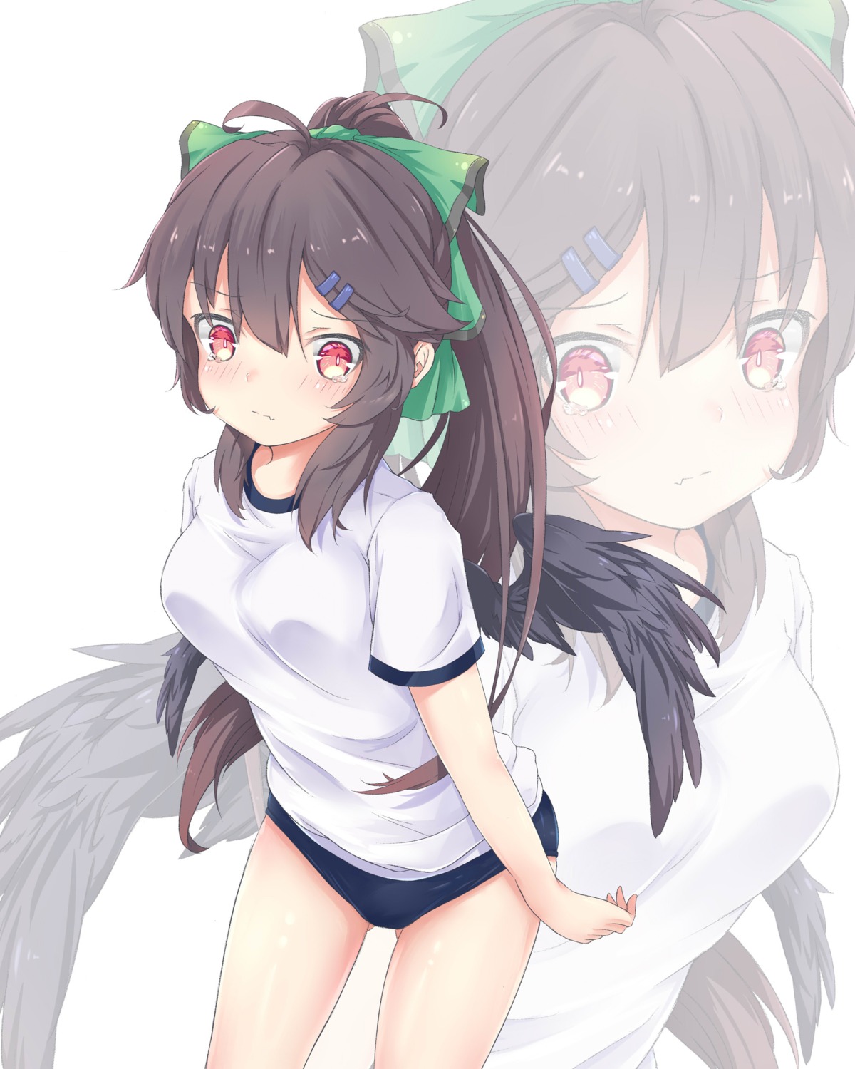 buruma feng_ling gym_uniform reiuji_utsuho touhou wings