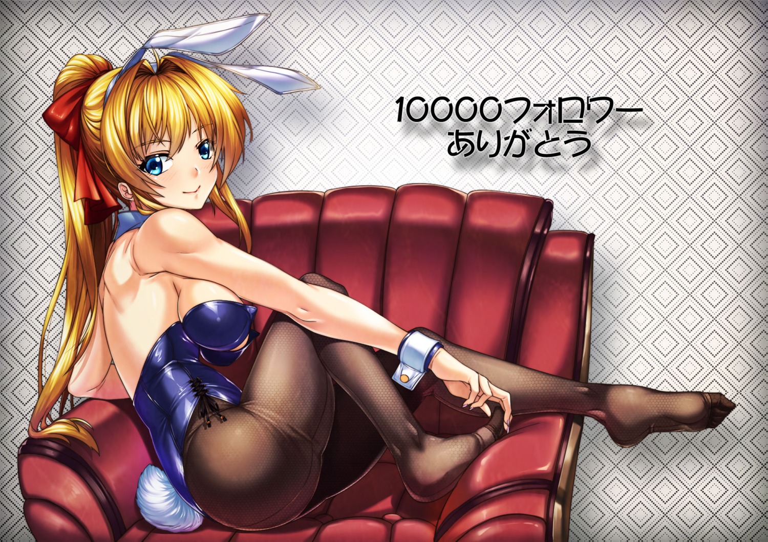 animal_ears bunny_ears bunny_girl fishnets merufena pantyhose tail