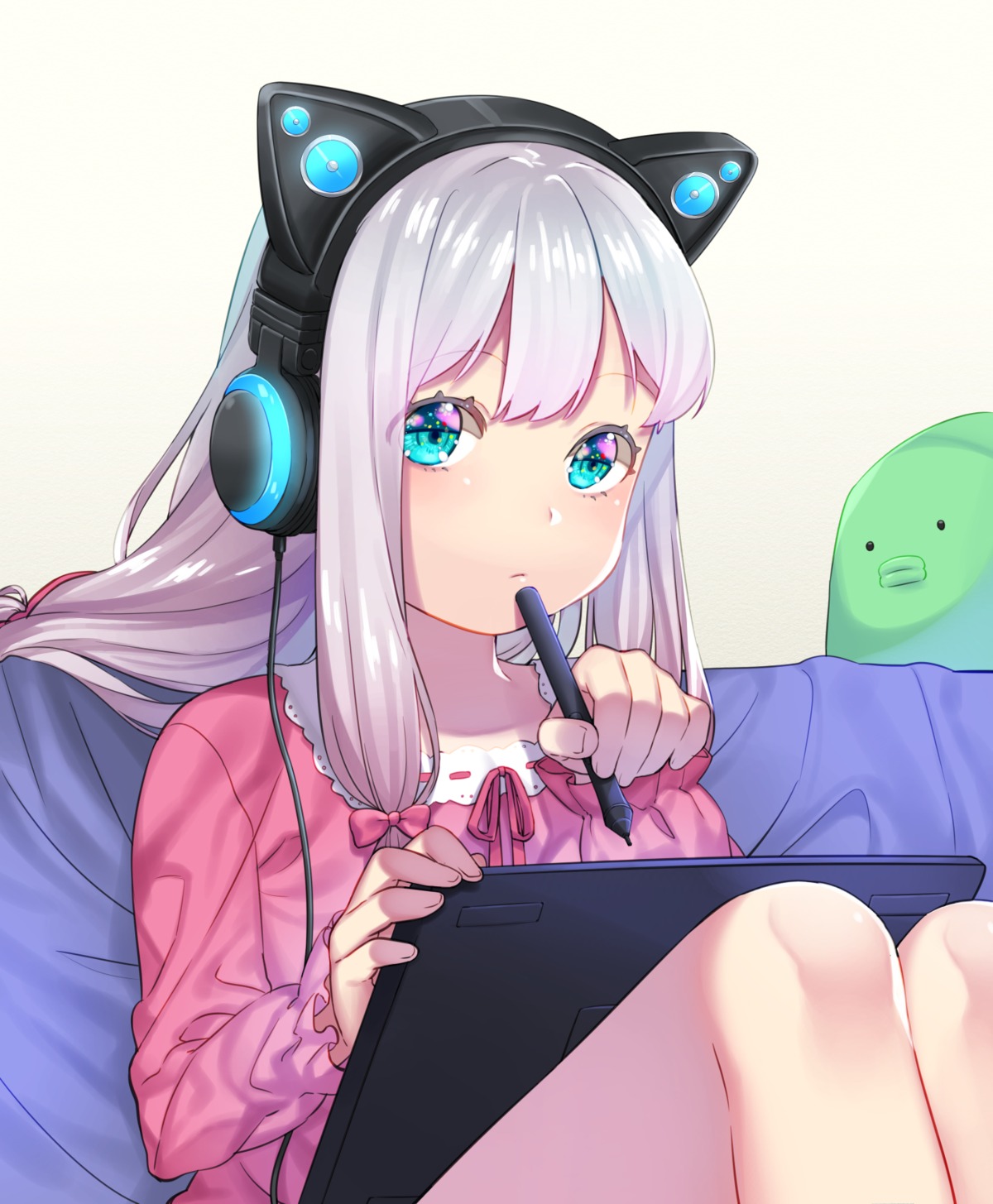 eromanga-sensei headphones izumi_sagiri pajama