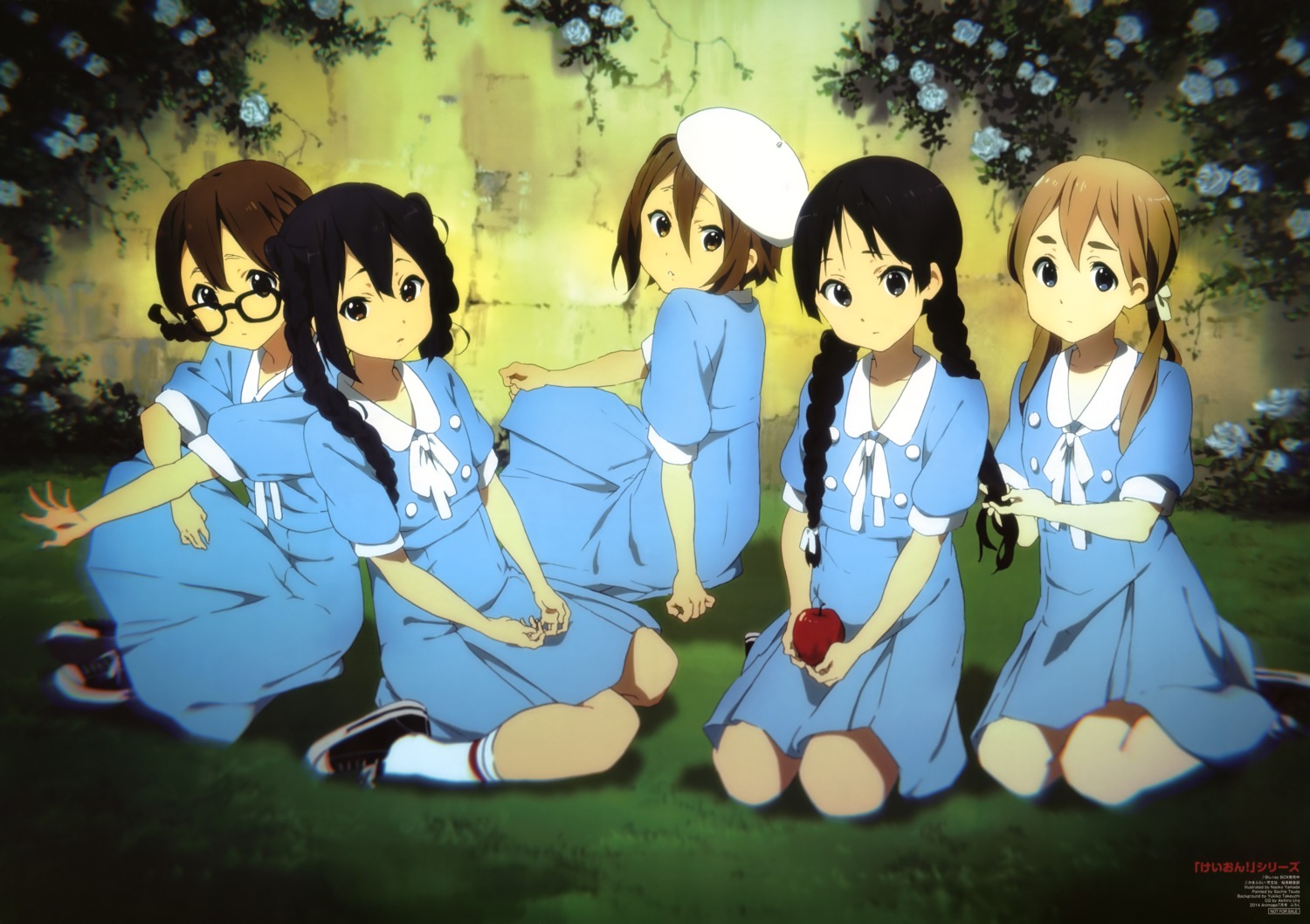 akiyama_mio dress hirasawa_yui k-on! kotobuki_tsumugi megane nakano_azusa seifuku tainaka_ritsu yamada_naoko