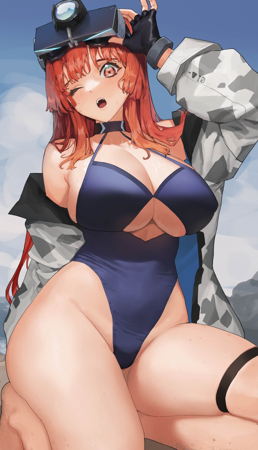 erect_nipples garter last_origin swimsuits t-3_leprechaun tunamayo_(dsasd751)