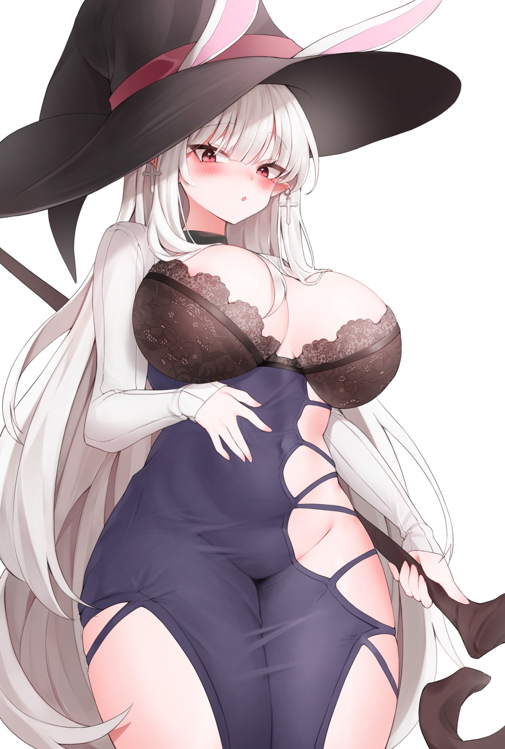 animal_ears bunny_ears coqua dress lucy_(kerinyan) witch