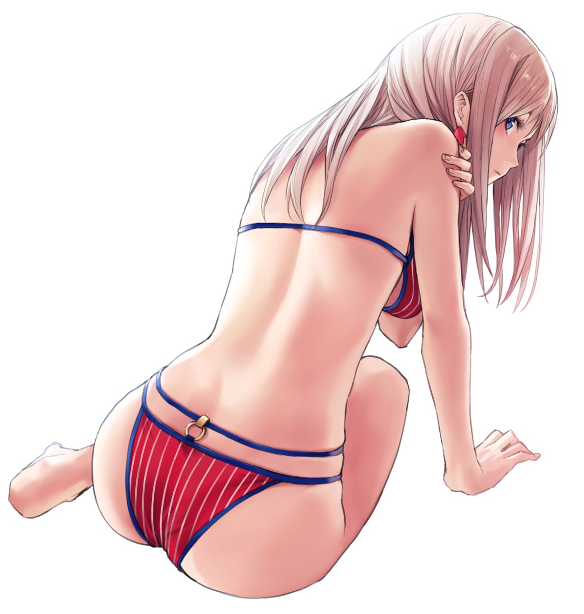 applekun ass bikini fate/grand_order miyamoto_musashi_(fate/grand_order) swimsuits