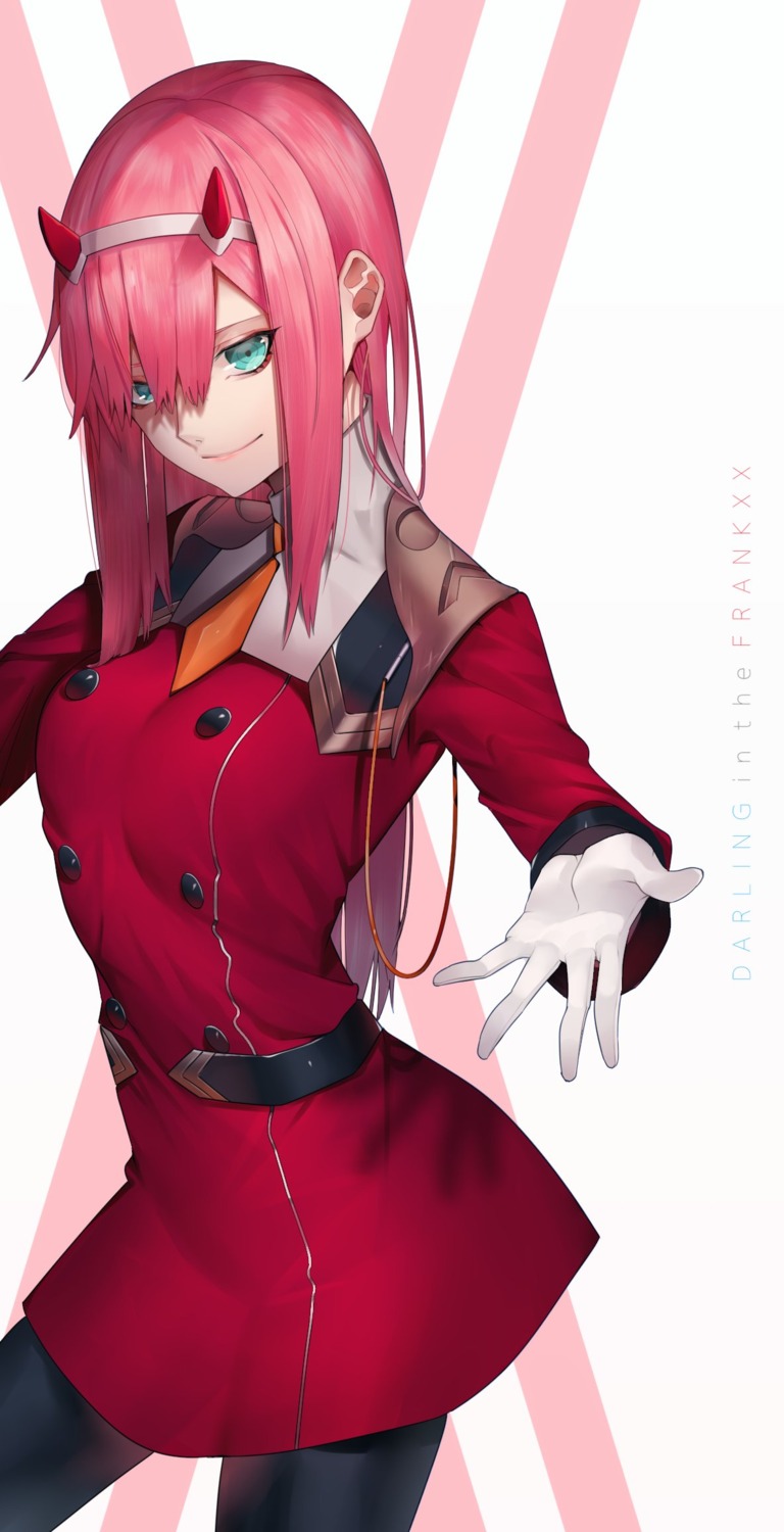 darling_in_the_franxx horns pantyhose simanerikotton uniform zero_two_(darling_in_the_franxx)