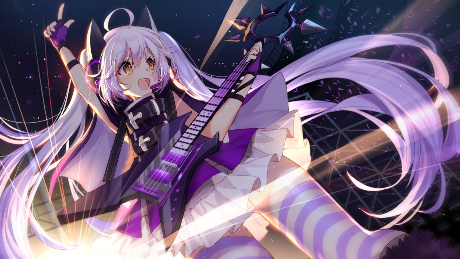 bison_cangshu forever_7th_capital guitar thighhighs