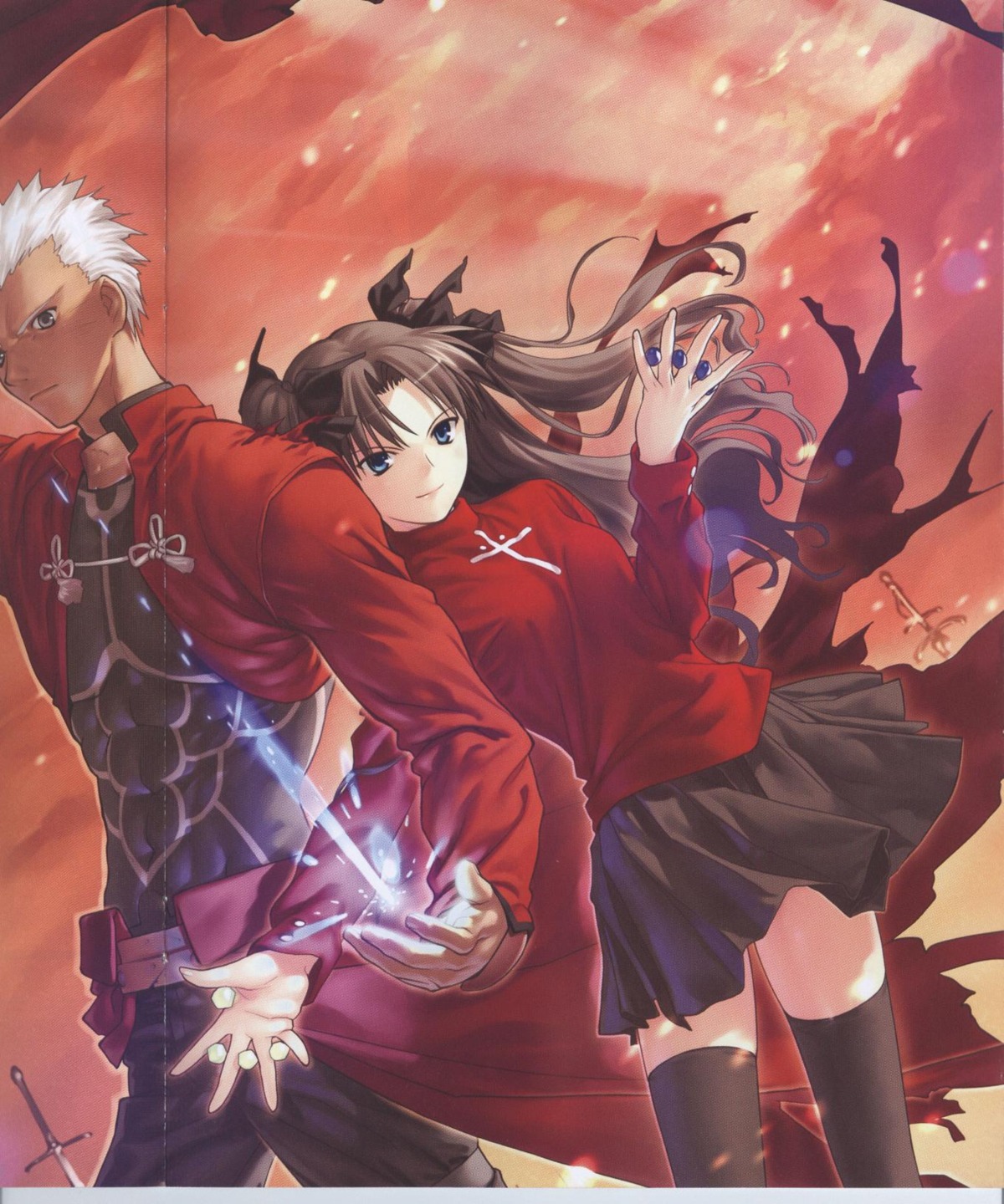 archer crease fate/stay_night toosaka_rin type-moon