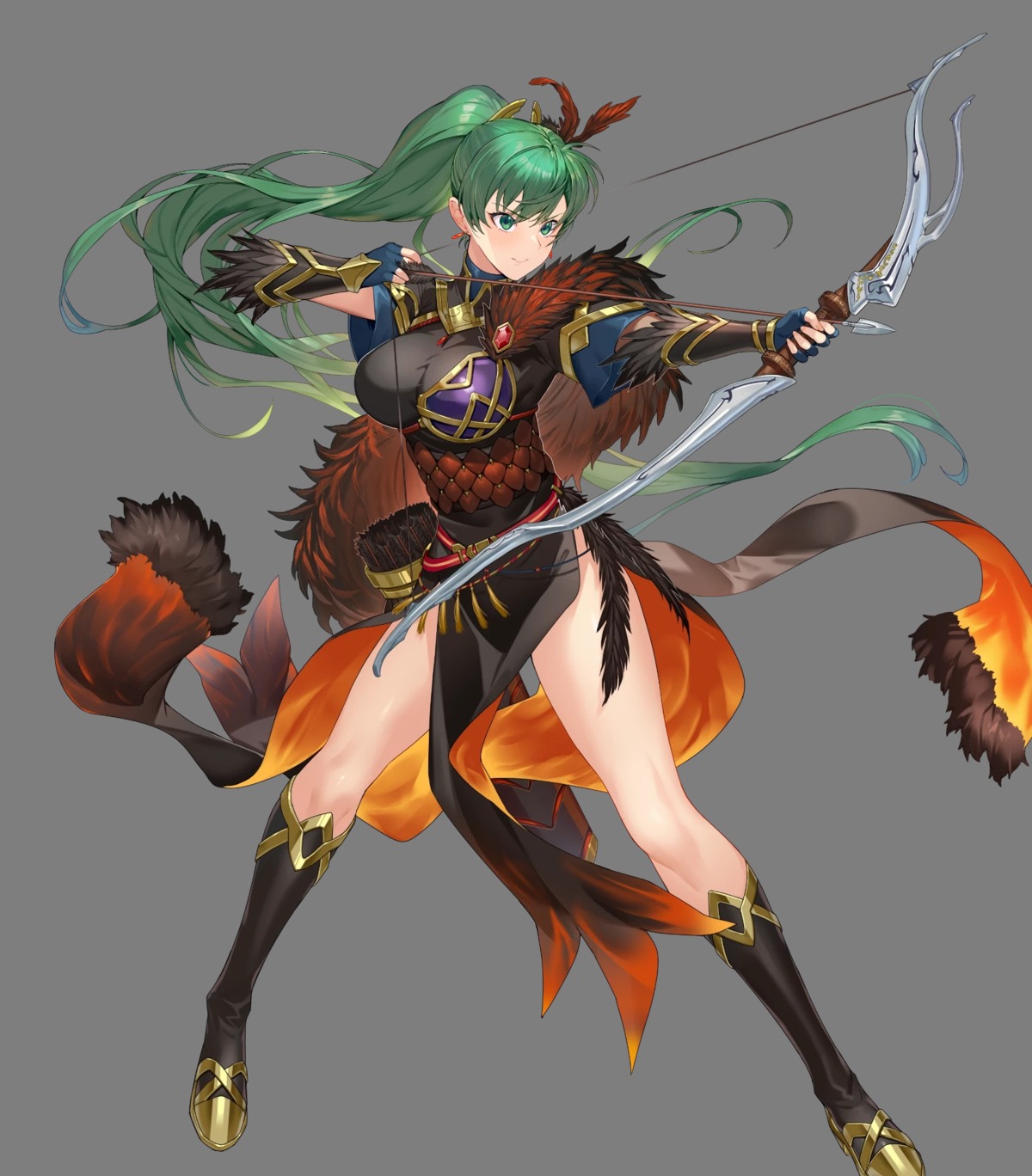 armor asian_clothes fire_emblem fire_emblem:_rekka_no_ken heels kakage lyndis_(fire_emblem) nintendo weapon