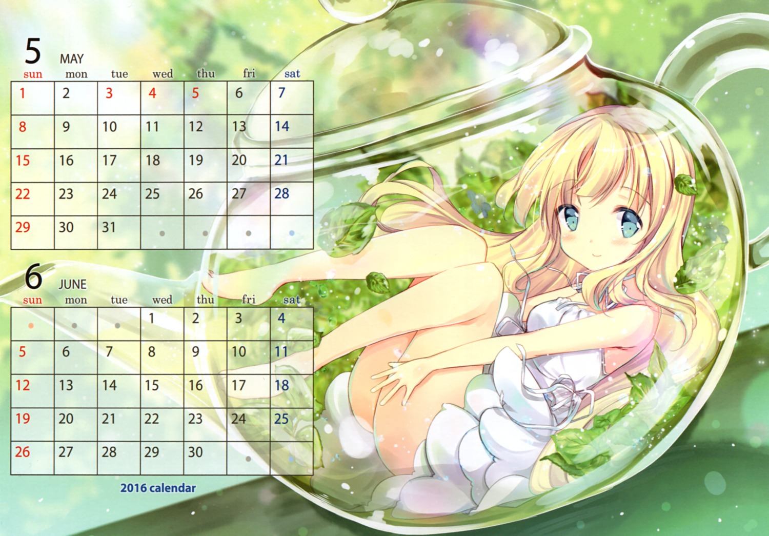 calendar dress summer_dress tagme wet