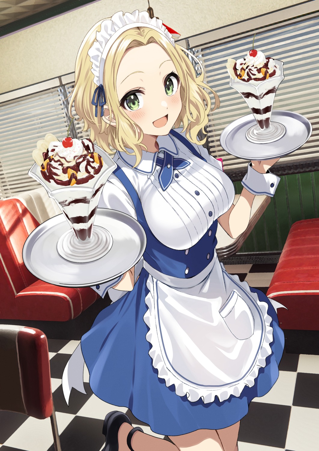 maid shiokazunoko waitress