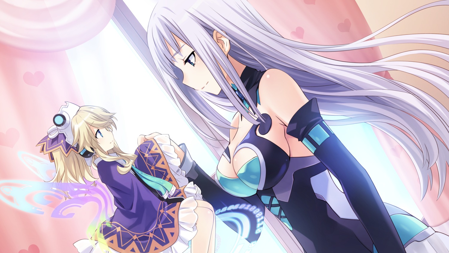 choujigen_game_neptune choujigen_game_neptune_re;birth_1 cleavage dress fairy histoire magiquone tsunako wings